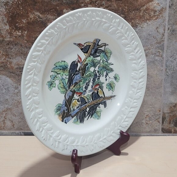 Vintage Adams England Audubon Birds of America Pileated Woodpecker Decorative Pl - Picture 10 of 11